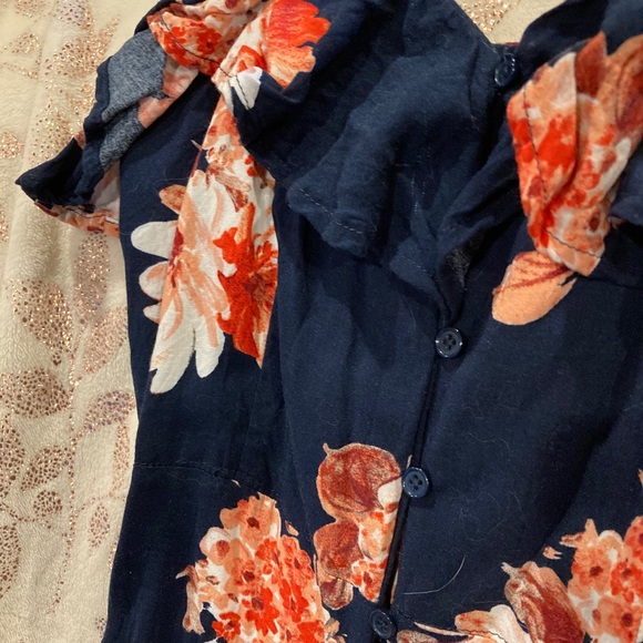 Flower Button Up Dress - Picture 6 of 6